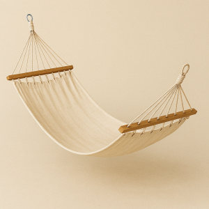 Hamaca de lona natural
