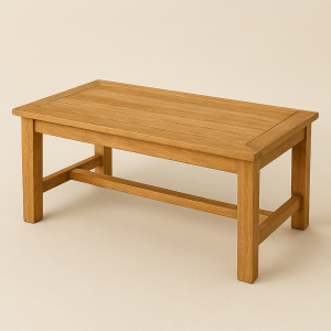 Mesa de centro de madera de exterior